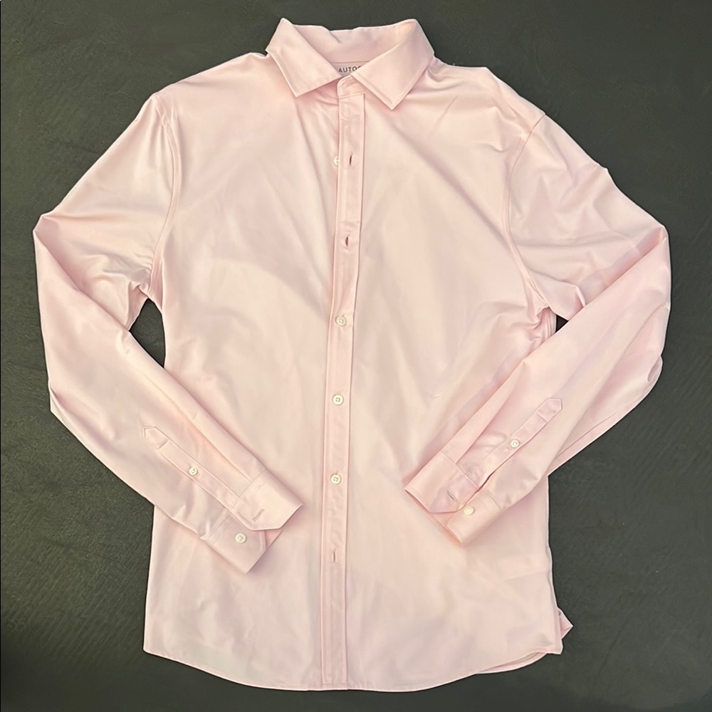 M&S AutograptPink Button-Up Shirt
